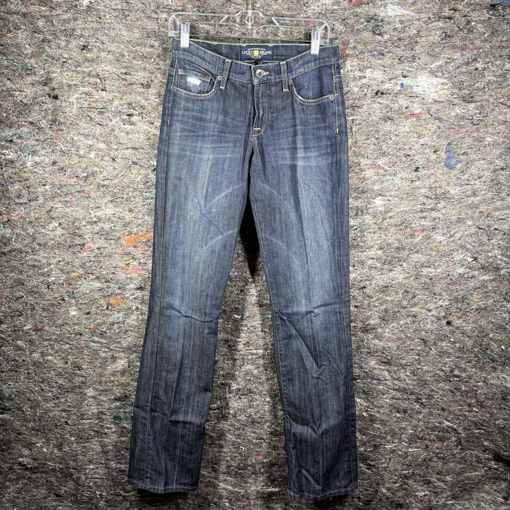 Lucky Brand Easy Rider Straight Jeans Women's Size 4/27‎ Blue 5 Pocket Denim